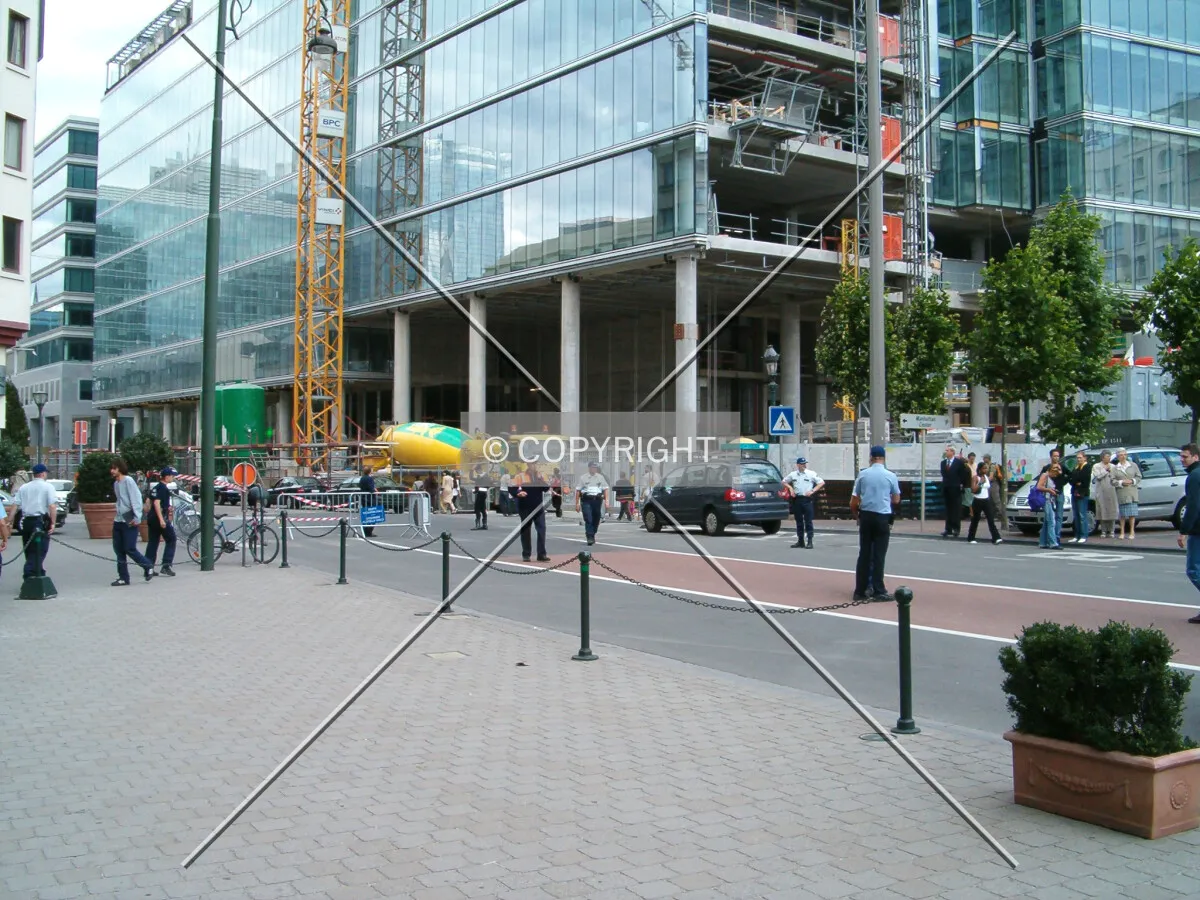 View of the base seen from Place Rogier