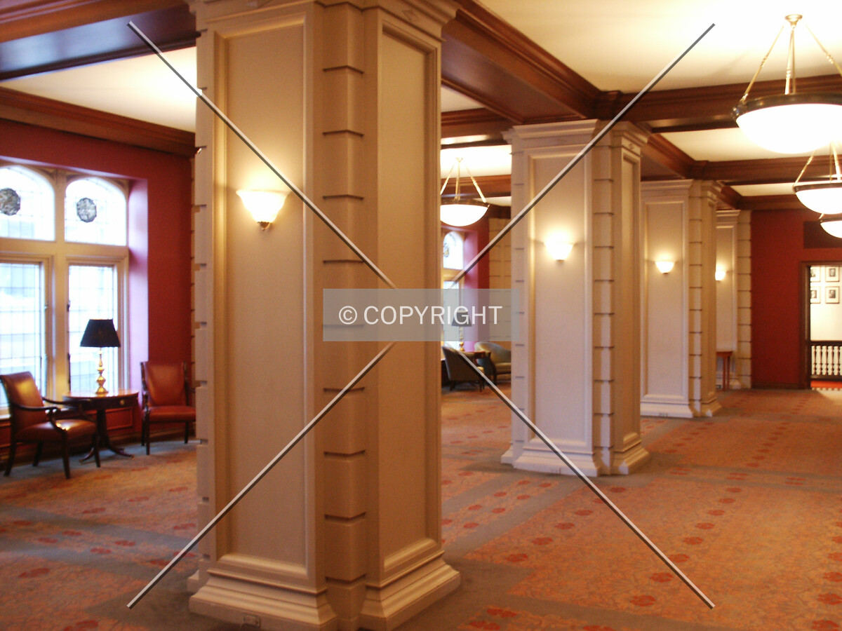 South lounge and passageway on the second floor