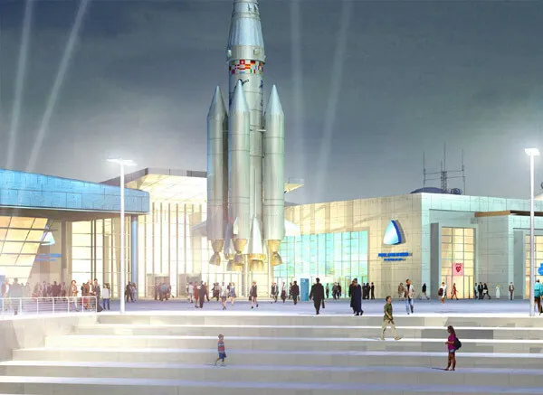 Nearby main entrance at Ariane Plaza (rendering)