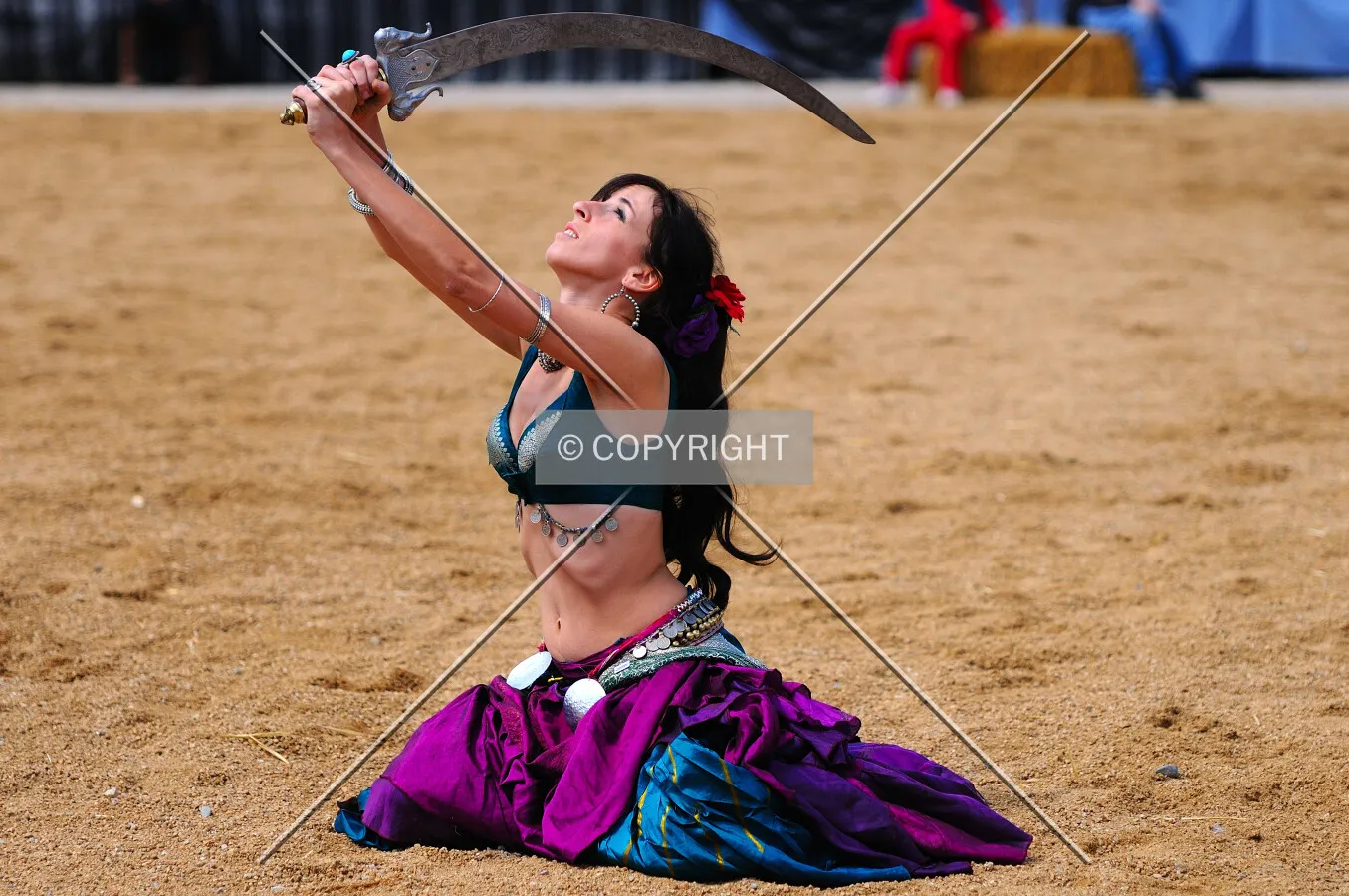 Belly dance with a sword