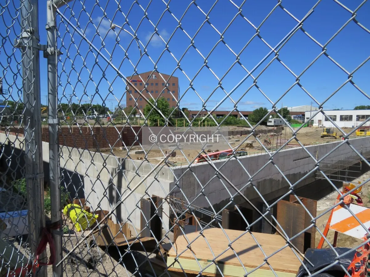 View to the west from 5th Street North