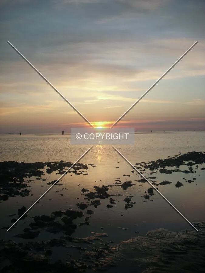 North Sea impression sunset
