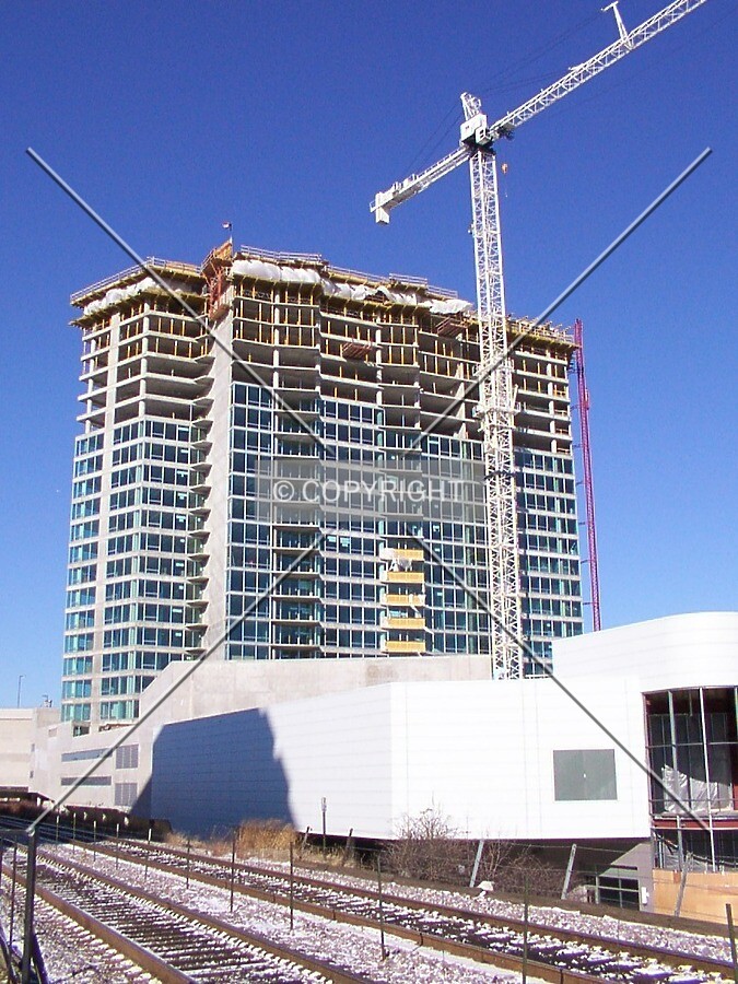 View from the Davis Street railroad station; 26 January 2003