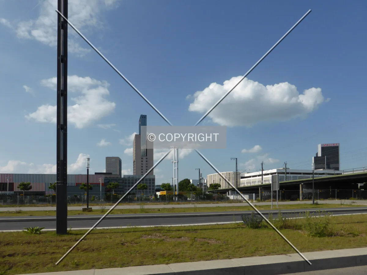 The site before construction began