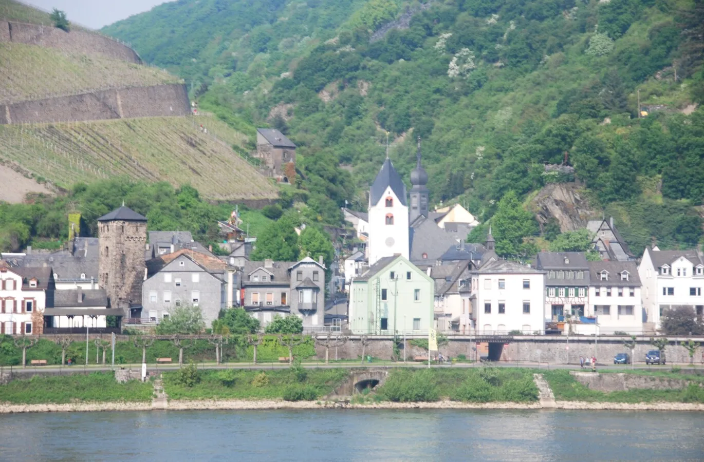 Town centre as seen from Rhine river
