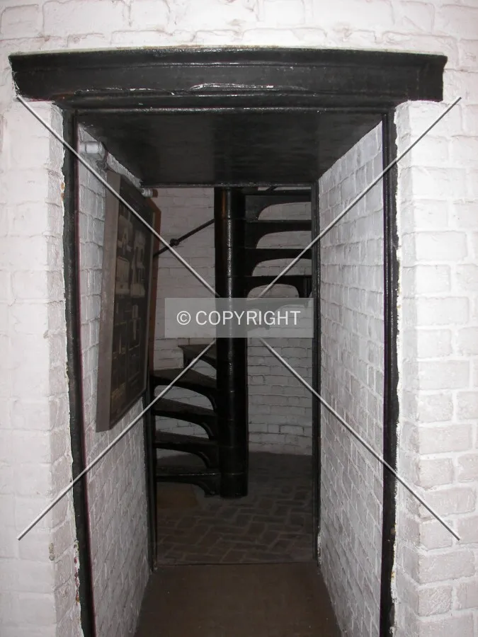 Entrance to the spiral staircase of the lighthouse