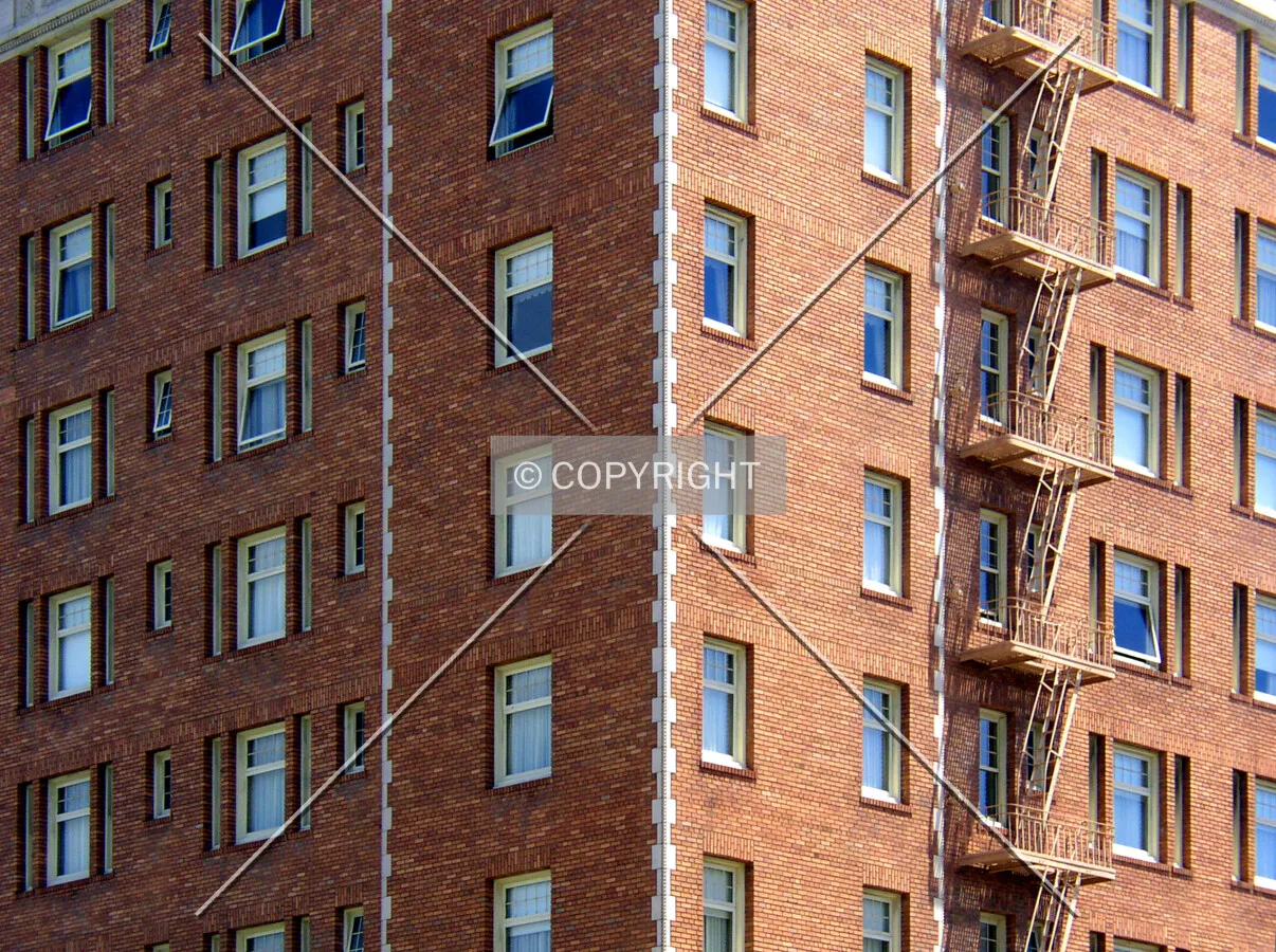 Detail of the facade on the northwest corner