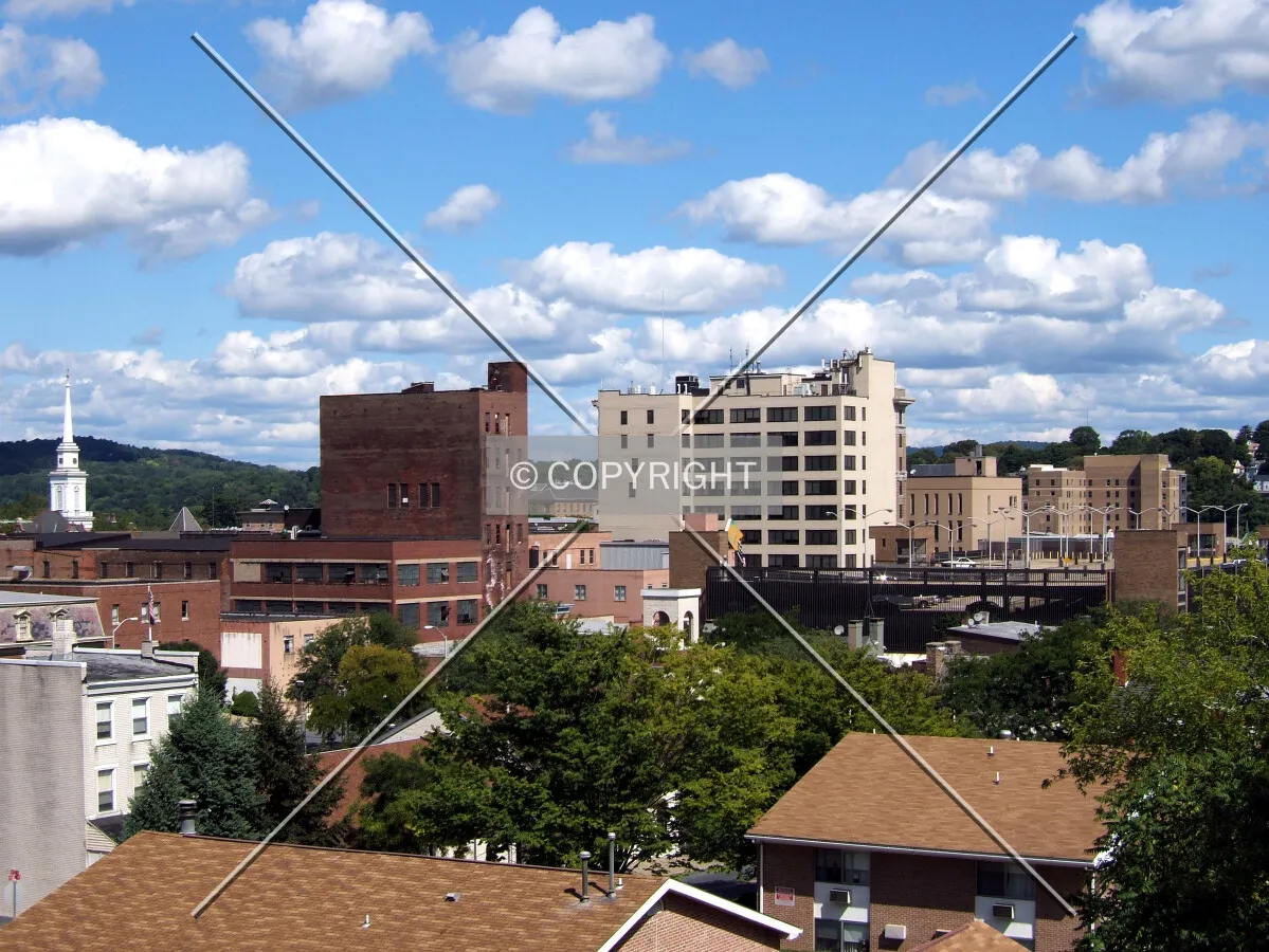 Downtown from the southwest