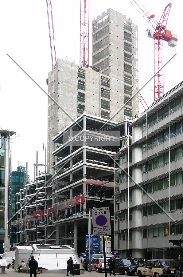 View northwest from Moorfields