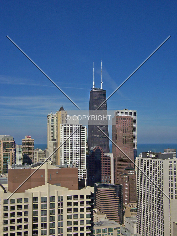 Looking north from the 36th floor of IBM Plaza