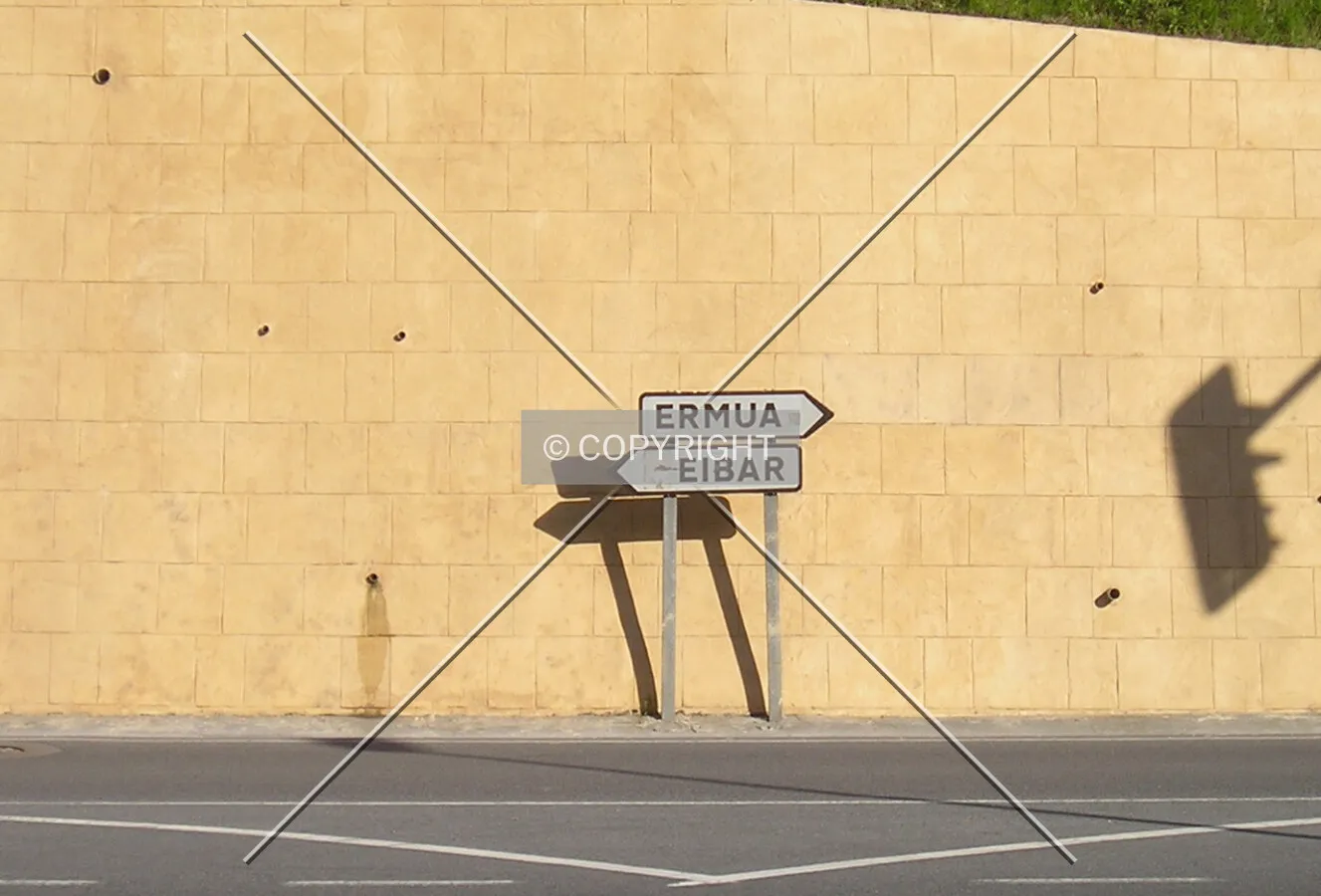 Sign at the road between Eibar and Ermua