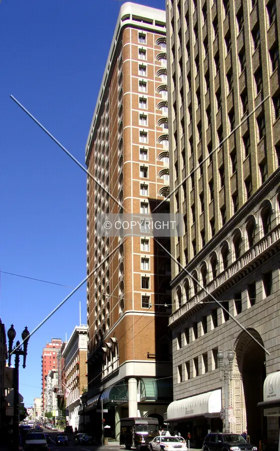Looking west from Post Street