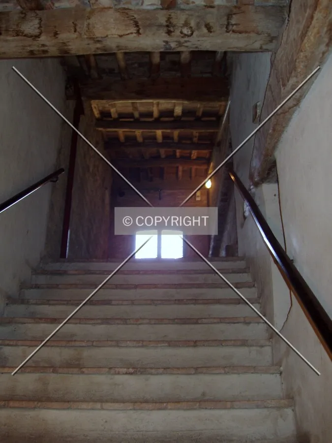 Going up the stairs