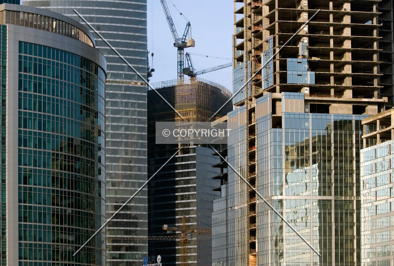 Concrete and glass