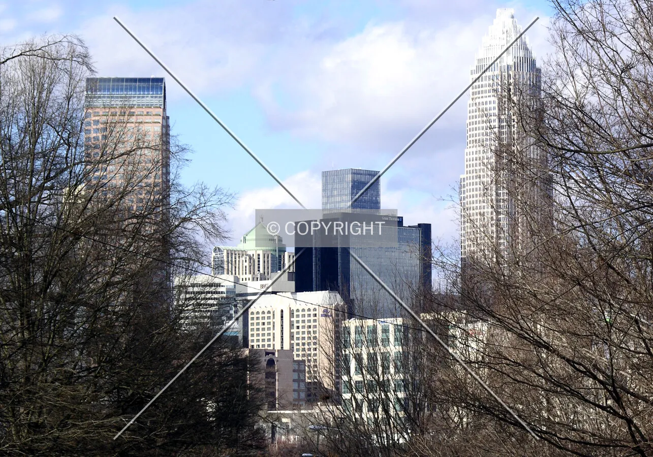 Looking northwest from Dilworth Road