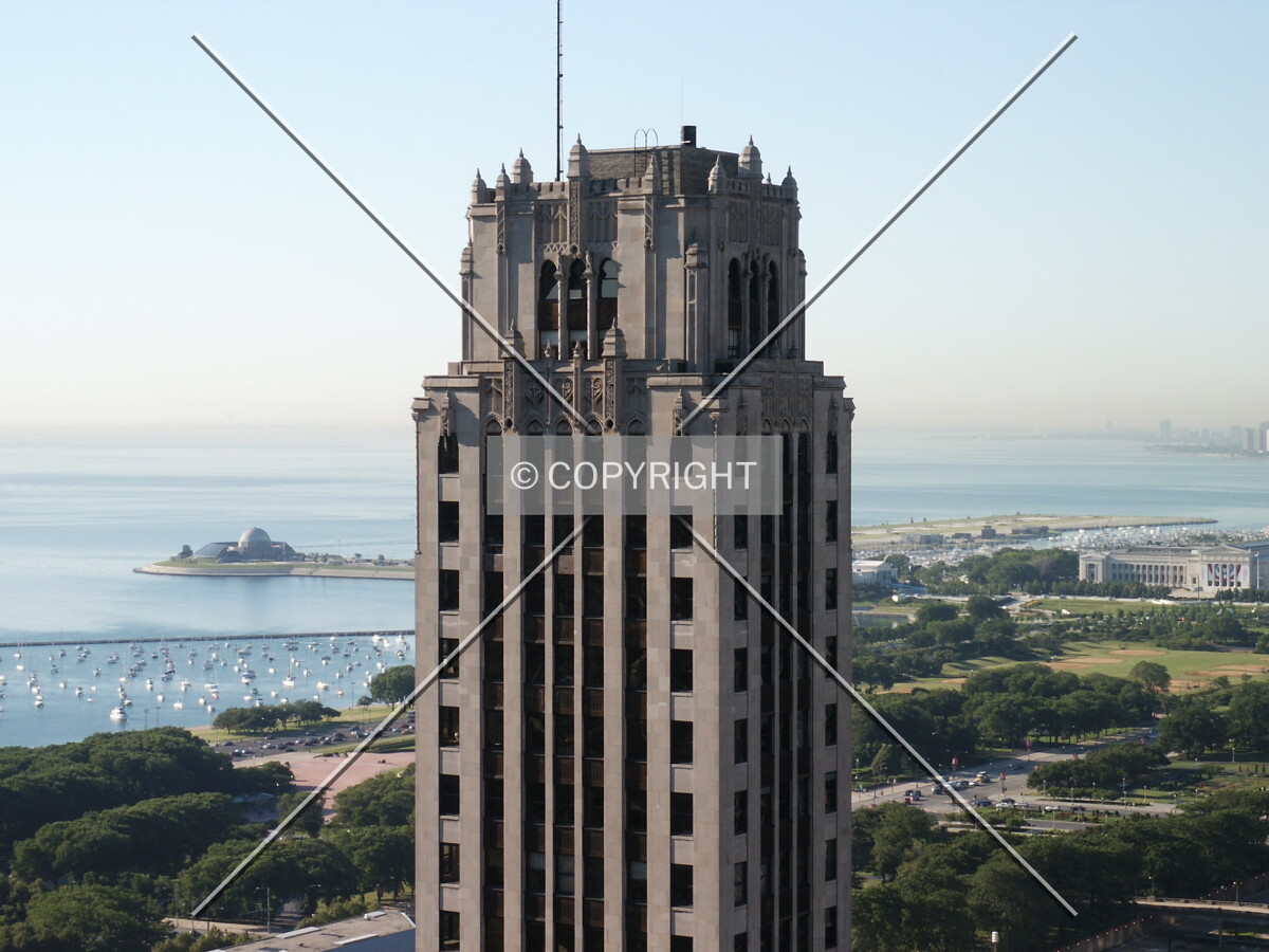 Tower seen from the Pittsfield Building, looking southeast