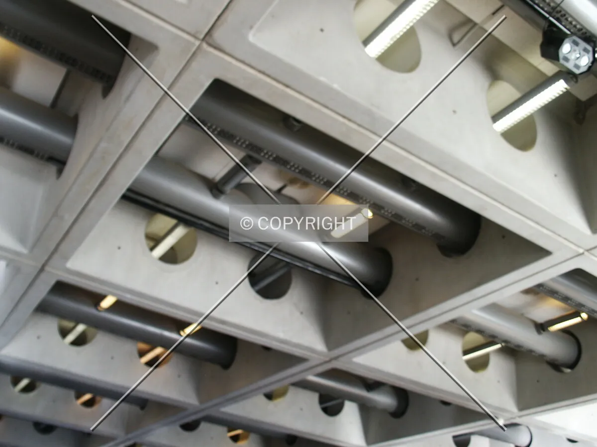 Ceiling detail in the top floor