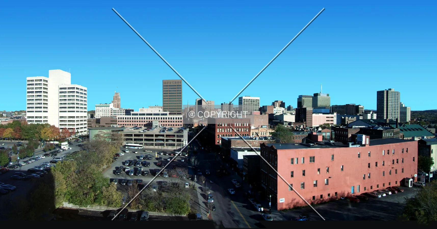 Downtown from the west