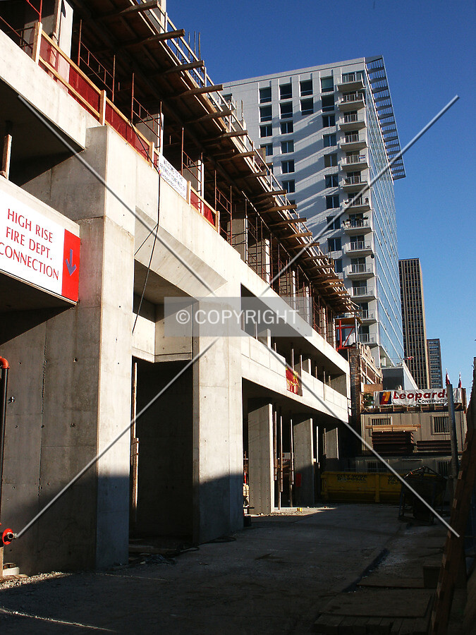 Looking south past Vue20, Long Grove House, and 2101 South Michigan