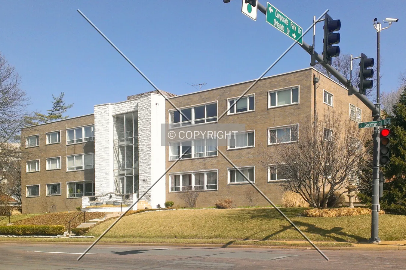 View from the southwest; March 30, 2014