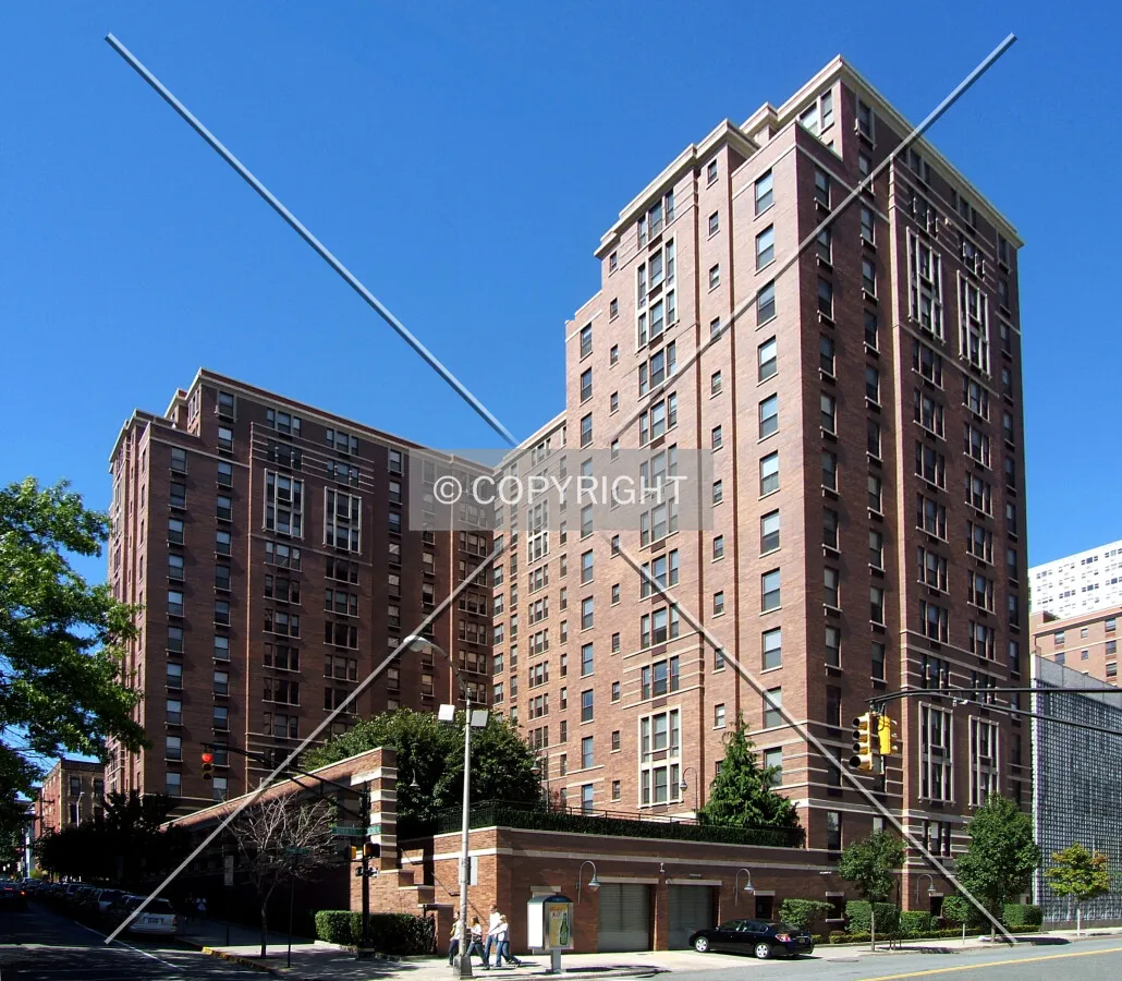 View from the southeast at 2nd and River streets