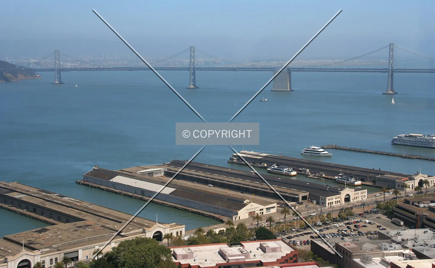 View from the west in Coit Tower