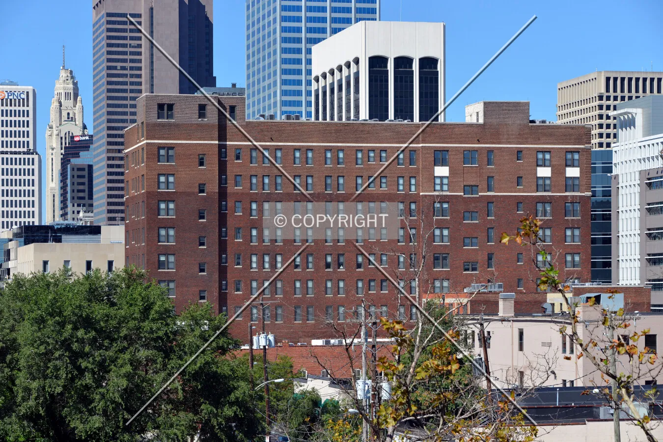 View from the southeast