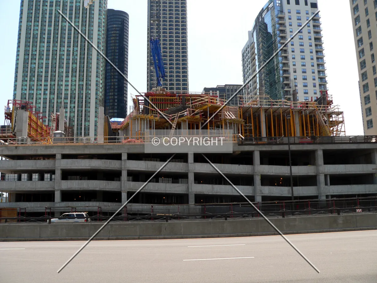 View to the south across Wacker Drive