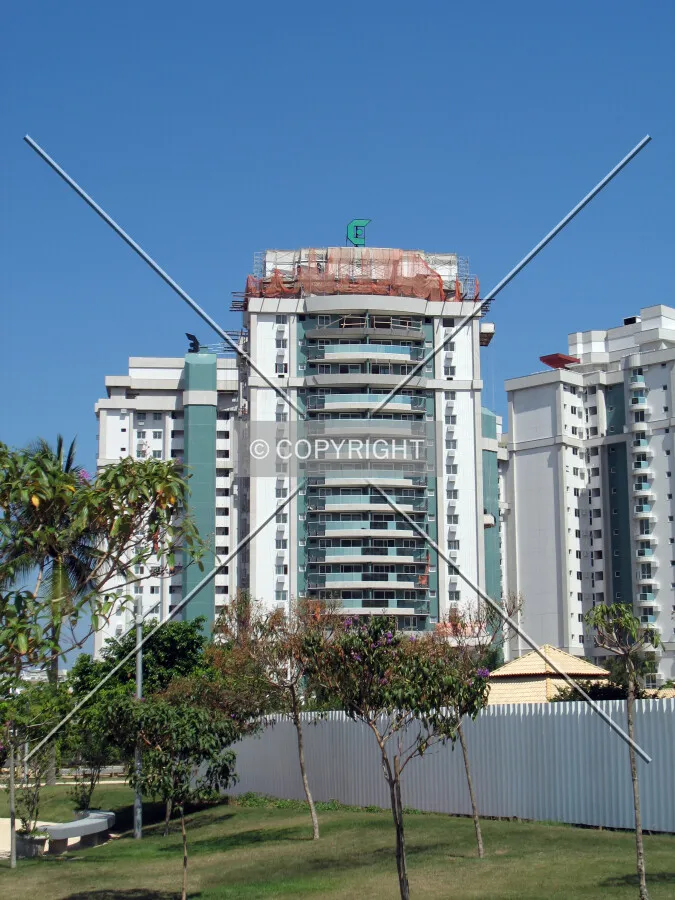 Seen from a nearby park