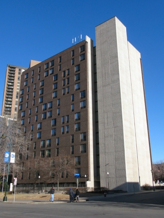 View to the northeast across Nicollet Avenue
