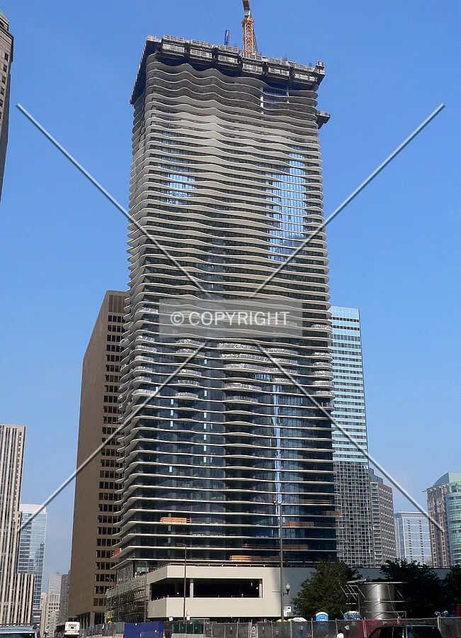 View to the north from Columbus Drive at Randolph Street