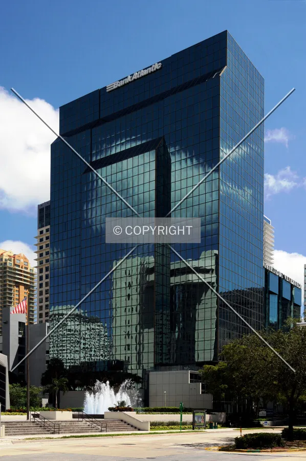 View from the northwest across Brickell Avenue