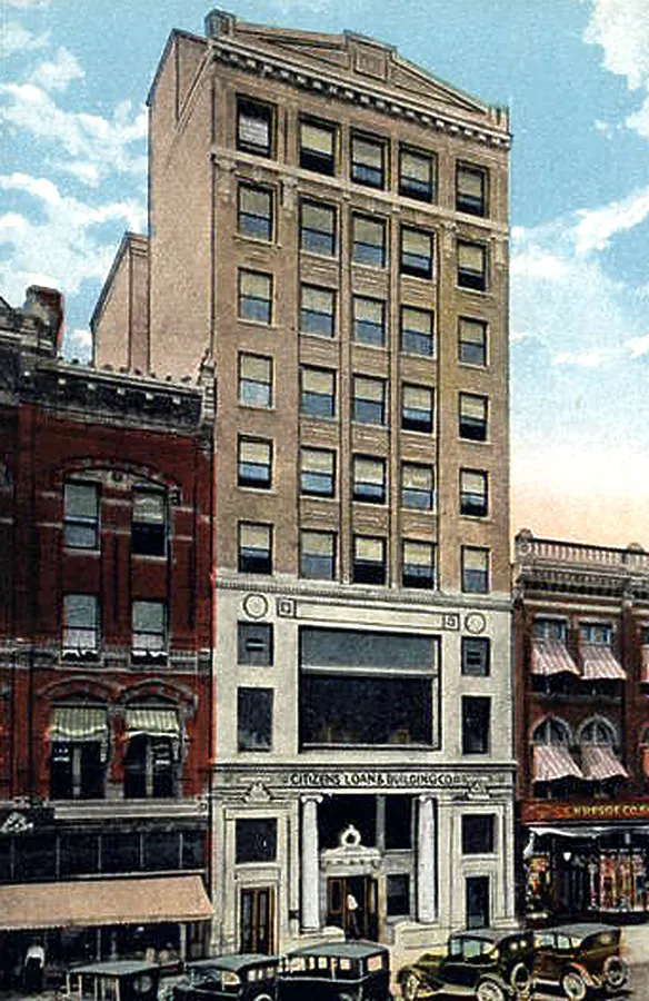 Vintage view from the southeast