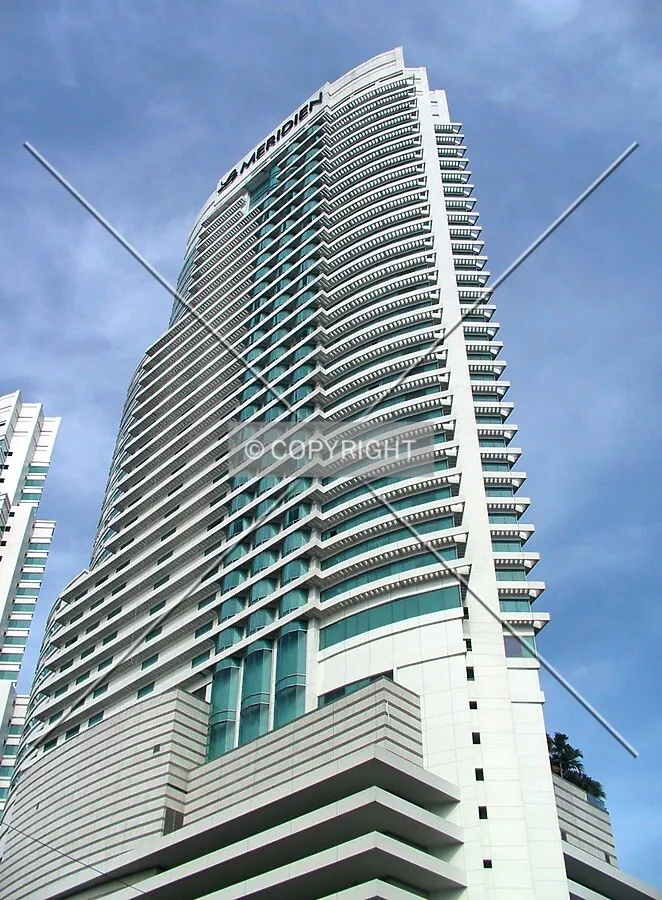 Looking up from hotel concourse