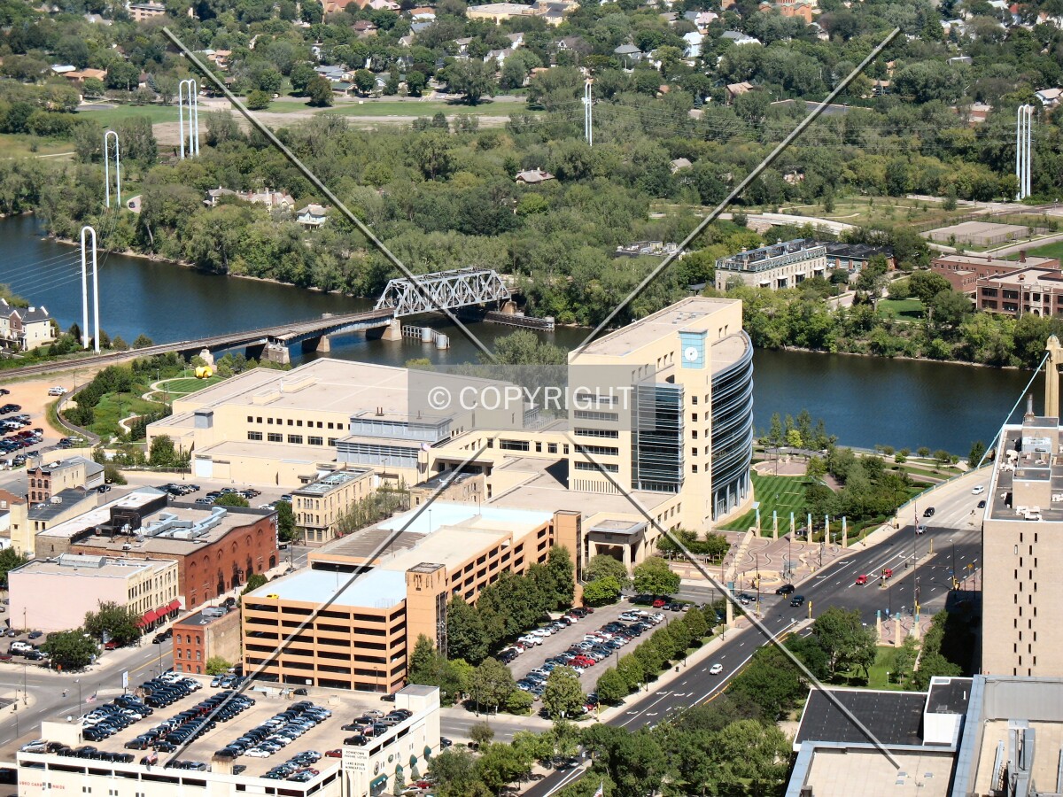 View to the north from the IDS Tower roof