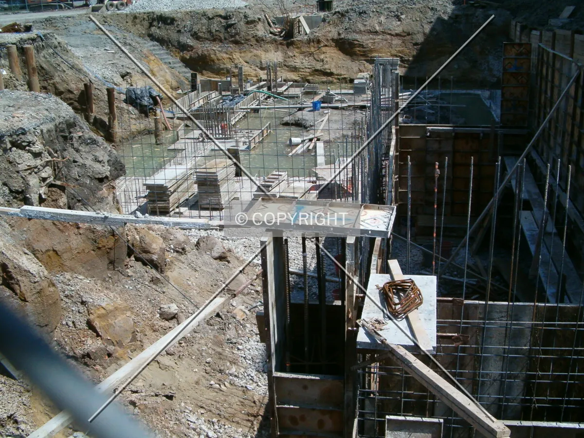 Foundation on south west corner