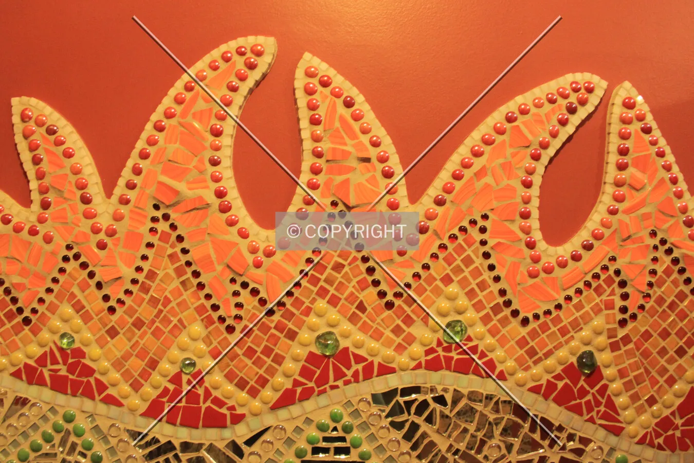 Mosaic in the women's restroom