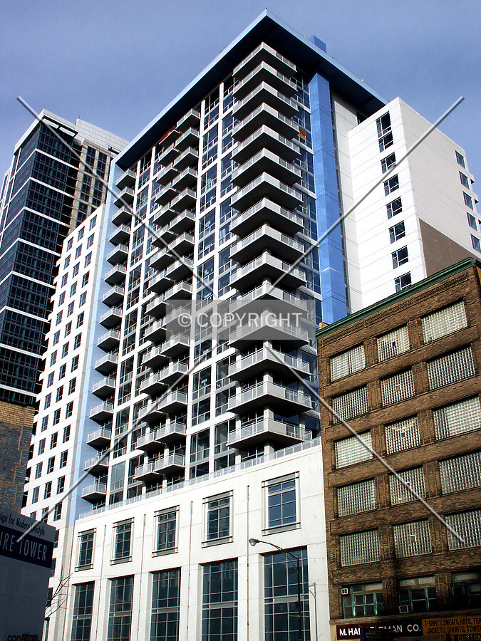Looking up from the southwest