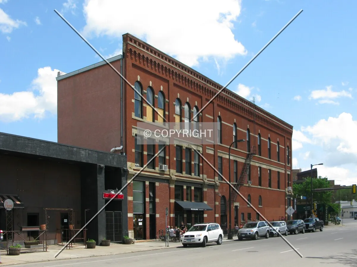 View to the southeast across 5th Street NE
