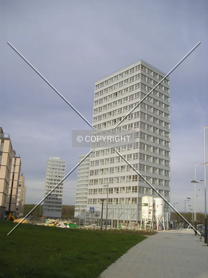 View of the complex towards the north