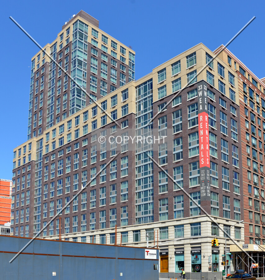 View from the southeast on West End Avenue