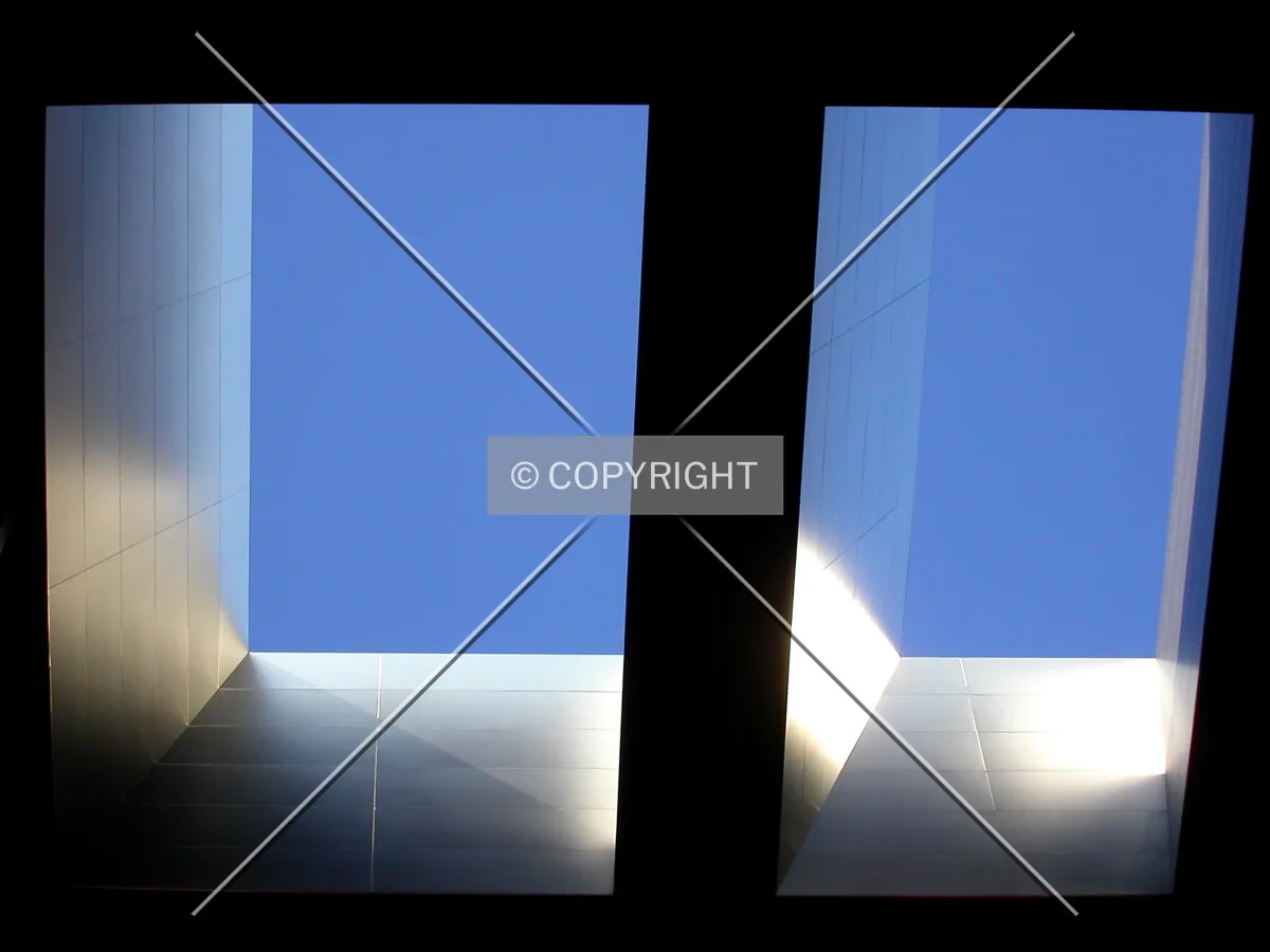 Roof of the new extension as seen from the court yard