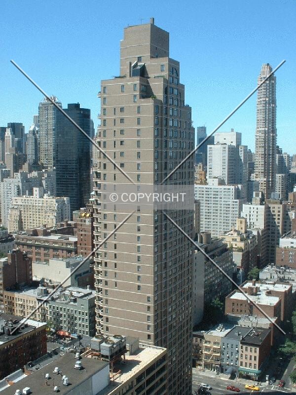 View from the east, from 435 East 70th Street
