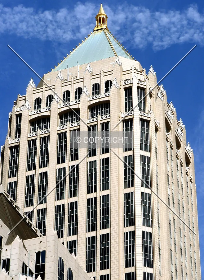 Looking up at upper floors