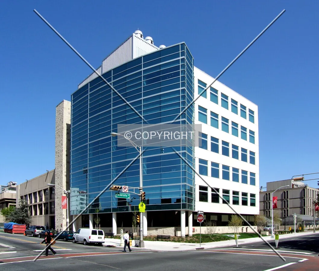 View from the southeast at Warren Street and University Avenue