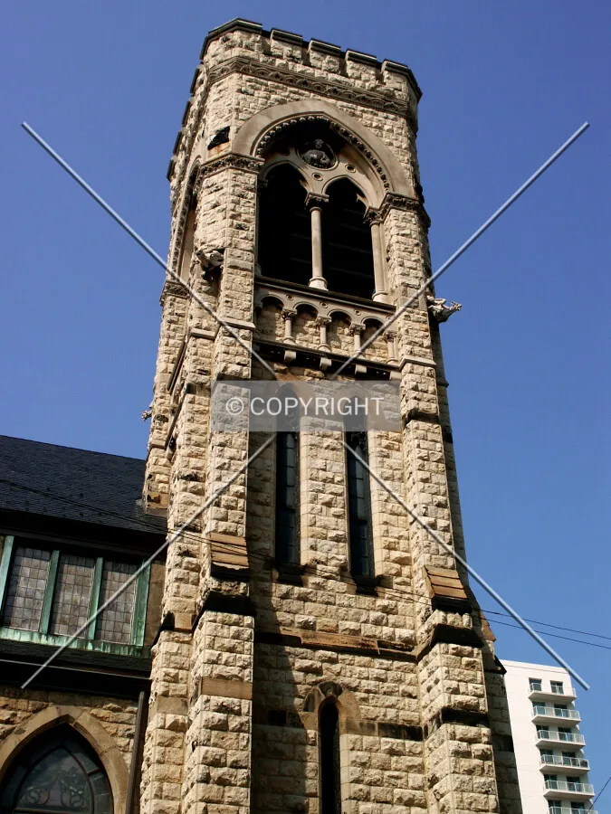 Looking up at the tower