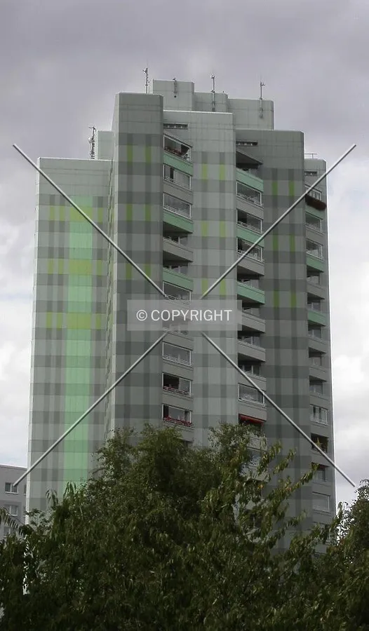 Side view of the tower