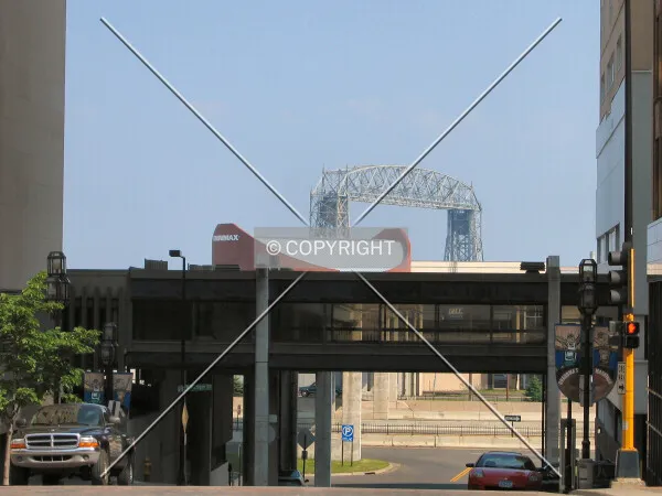Distant view to the southeast from 1st Street