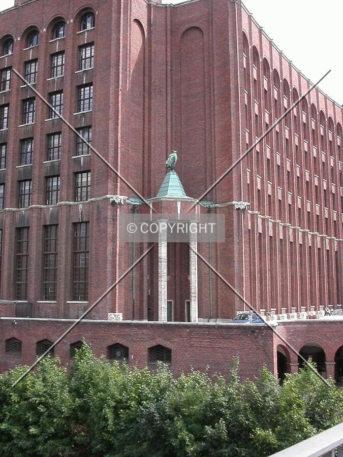 Detail of the building, view from Mariendorfer Damm