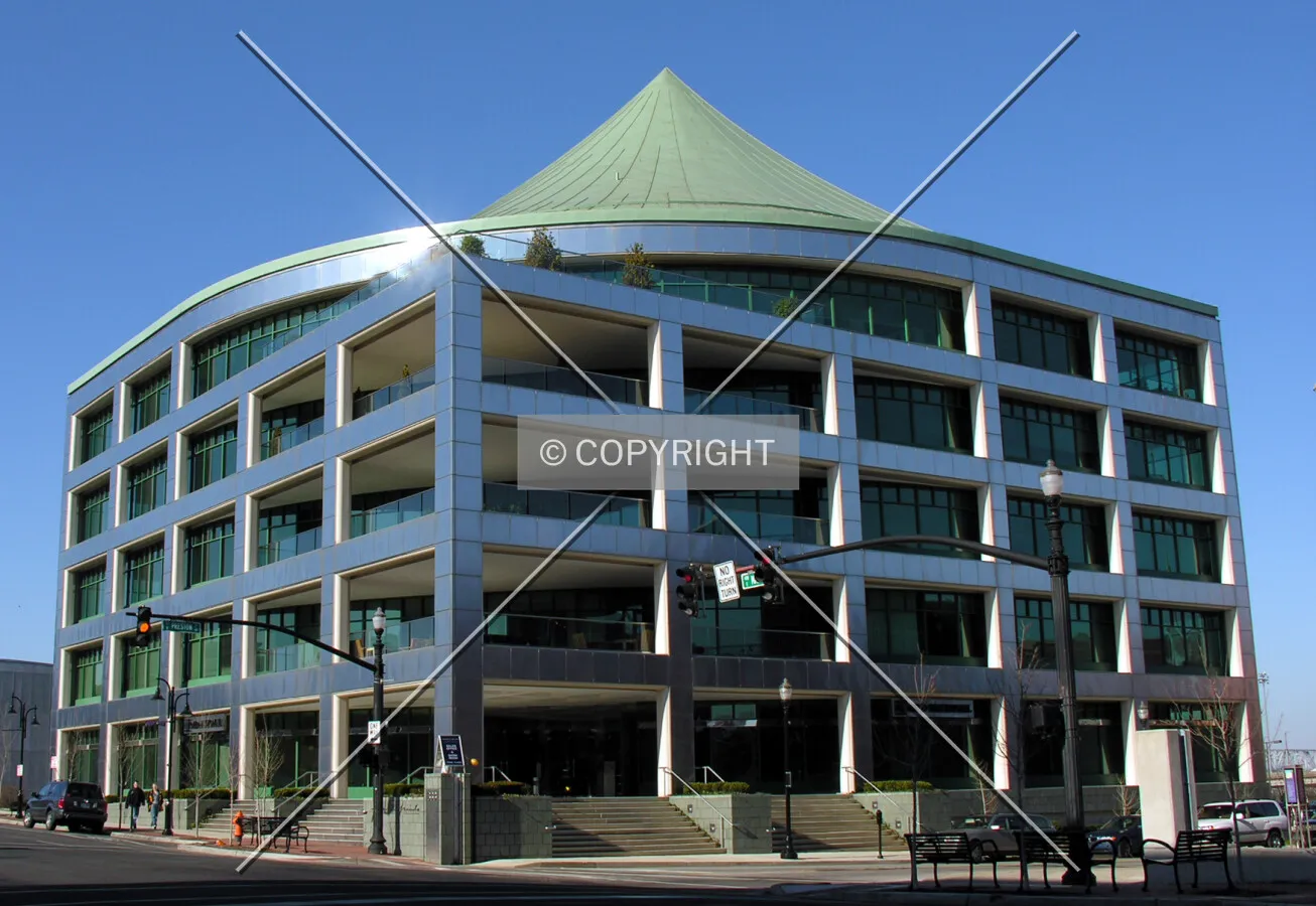 A front view from across Main street